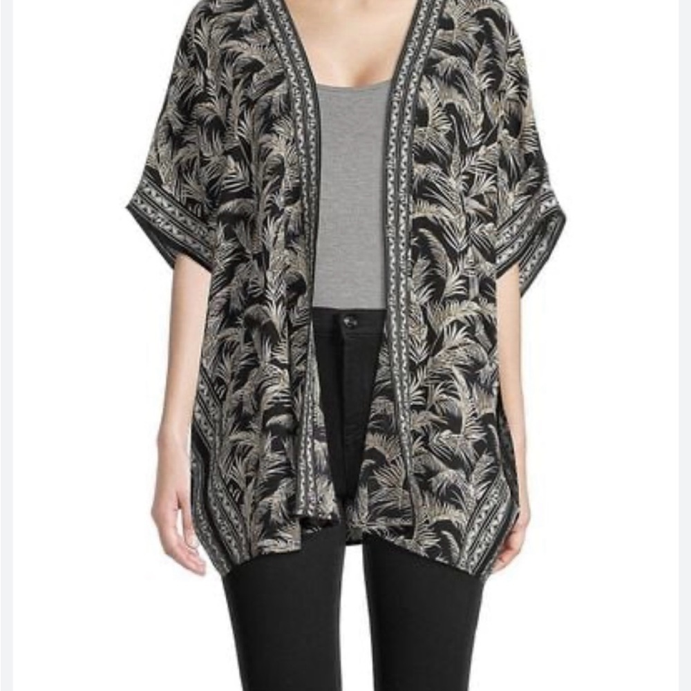 Max studio tropical kimono size l/xl